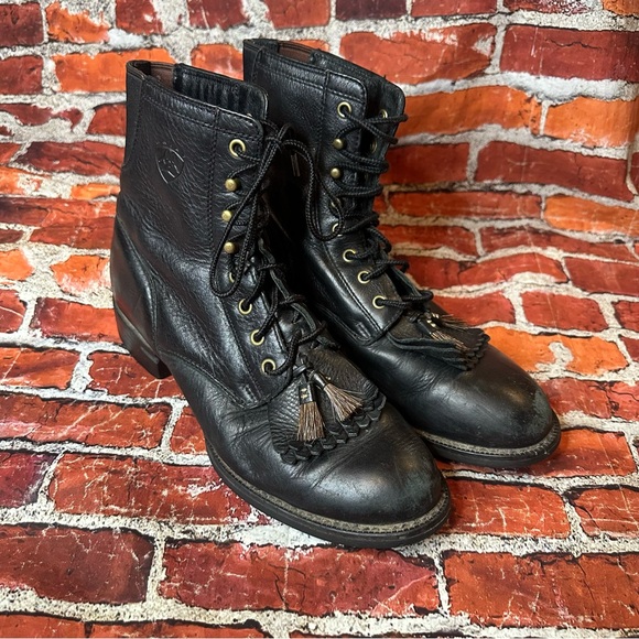 Ariat Tassel Ankle Boots - Picture 1 of 7